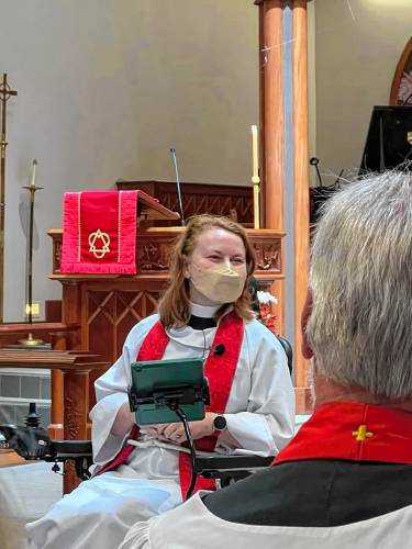 Kate Harmon Siberine was an Episcopal priest, but long COVID has forced her to step away from her congregations. (Courtesy photograph)