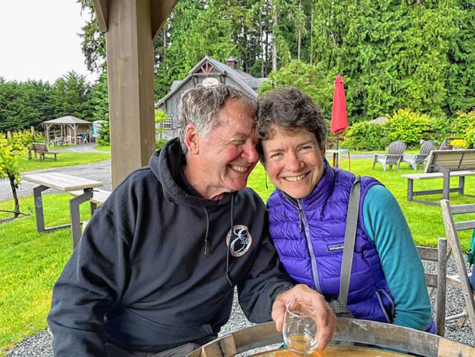 Jim and Jan Proctor enjoy time with friends on Whidbey Island, Washington State, in an undated photograph. (Family photograph)