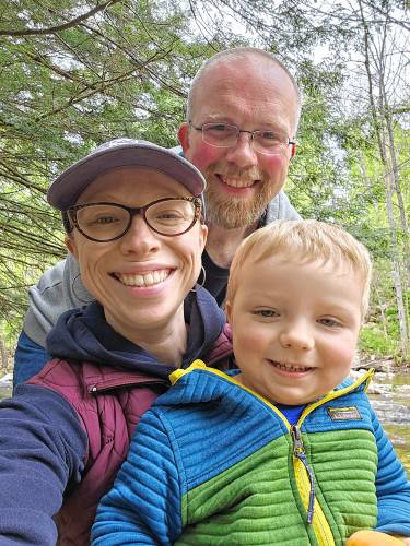 Bob Pyer, Larissa Pyer and their two-and-a-half-year old son Ross. (Courtesy photo)