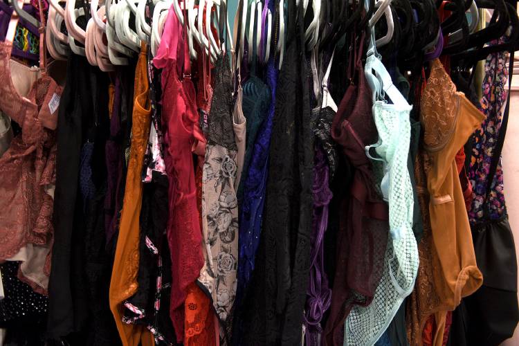 Les Bella Boudoir offers numerous outfits for clients to choose from during their session at the studio in Claremont, N.H. (Valley News - Jennifer Hauck) Copyright Valley News. May not be reprinted or used online without permission. Send requests to permission@vnews.com.